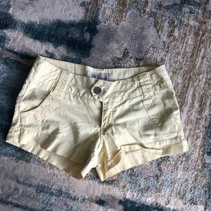 Light yellow shorts